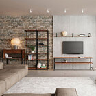 Prateleira Simples 150cm Iron Wood-mappin - Amendoa / Preto