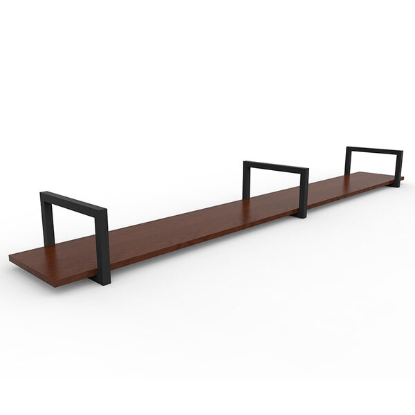 Prateleira Simples 180cm Iron Wood-mappin - Amendoa / Preto
