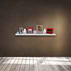 Prateleira Simples 30x15cm Em Mdf Com Suporte - Branco