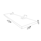 Prateleira Simples 80x20cm Em Mdf Com Suporte - Branco