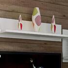 Prateleira Simples 90cm Em Mdf Pr003 Branco Completa Móveis