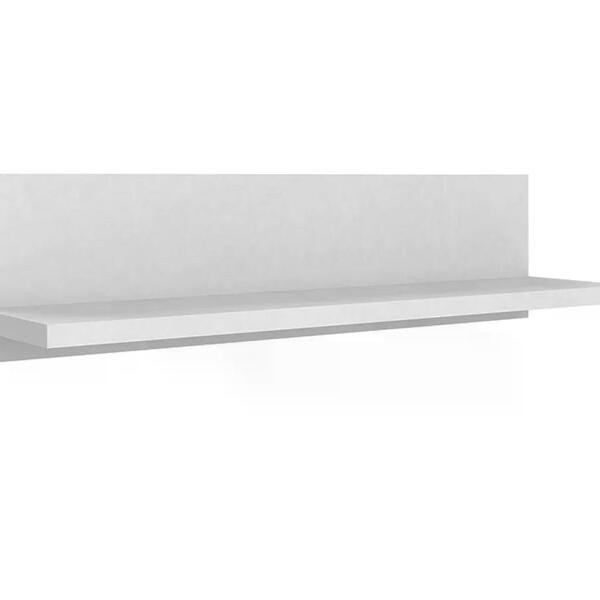 Prateleira Simples 90cm Em Mdf Pr003 Branco Completa Móveis