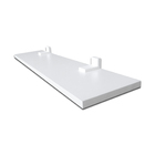 Prateleira Simples 90x15cm Em Mdf Com Suporte - Branco