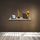 Prateleira Simples Trovarelli Madeirado 50x20 Cm Com Suporte