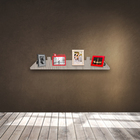 Prateleira Simples Trovarelli Madeirado 70x20 Cm Com Suporte