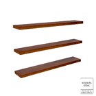 Prateleira Small Madeira Imbuia 10x60cm + Suporte Invisível