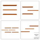 Prateleira Small Madeira Imbuia 10x60cm + Suporte Invisível