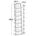 Prateleira Stairway – Máxima - Palha / Bordo