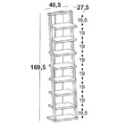 Prateleira Stairway – Máxima - Palha / Marrom Claro