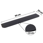 Prateleira Suporte Embutido Preta 90x20cm Slim