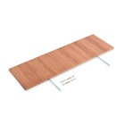 Prateleira Suporte Invisível Retangular 25x120cm Mel MDP Bemfixa