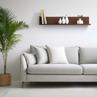 Prateleira Suporte Invisível Retangular 25x120cm Nogueira MDP Bemfixa