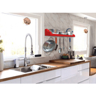 Prateleira Suporte Porta Panelas E Utensílios De Cozinha Verm