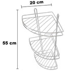 Prateleira Suporte Porta Shampoo Canto Triplo Cromado Stolf