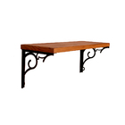 Prateleira Suspensa 60cm Parede Nicho De Madeira + Suporte