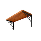 Prateleira Suspensa 60cm Parede Nicho De Madeira + Suporte