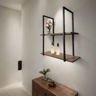 Prateleira Suspensa Estilo Industrial Nicho Cozinha Aurora -