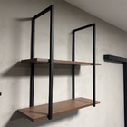 Prateleira Suspensa Estilo Industrial Nicho Cozinha Aurora -