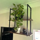 Prateleira Suspensa Estilo Industrial Nicho Cozinha Aurora -