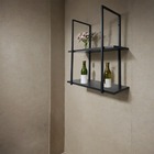 Prateleira Suspensa Estilo Industrial Nicho Cozinha Aurora -