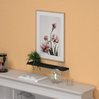 Prateleira Suspensa Simples Reta Sala Quarto Mdf 50x10 Preto