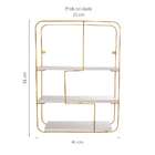 Prateleira Teddy Dourada E Legno