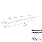 Prateleira Tempero Simples 65 Cm Preto Em Mdf