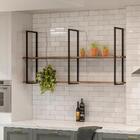 Prateleira Teto E Parede Estilo Industrial Aurum Dhom