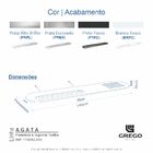 Prateleira Tripla Aço Inox Alto Brilho Agata