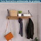 Prateleira Tube Vermont E Preta