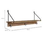 Prateleira Tube Vermont E Preta