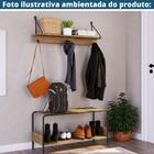 Prateleira Tube Vermont E Preta