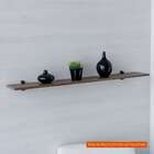 Prateleira Tyene Castanho E Preta 115,9 Cm