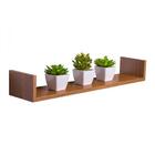 Prateleira U 100 X 15cm Freijó Suporte Invisível