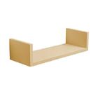 Prateleira U 40 X 10cm Bege Claro Suporte Invisível
