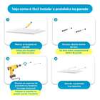 Prateleira U 50 X 20cm Freijó Suporte Invisível