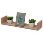 Prateleira U 60 X 25cm Carvalho Suporte Invisível