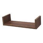 Prateleira U 60 X 25cm Nogal Suporte Invisível