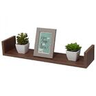 Prateleira U 70 X 25cm Nogal Suporte Invisível