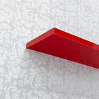 Prateleira U 70 X 25cm Vermelha Suporte Invisível