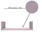 Prateleira U Nicho Decorativa Multiuso 100% Mdf Plancasa Lava