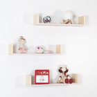 Prateleira U Quarto Infantil Madeira Pinus E Mdf Rosa Milksha