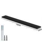 Prateleira Única Reta Suporte Decorativo 1m X 20cm Mdf 15mm S