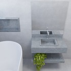 Prateleira Unique 100cm Cinza Marmi Bongut