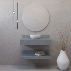 Prateleira Unique 100cm Cinza Marmi Bongut