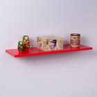 Prateleira Vermelha 40x20cm Com Suporte Invisível