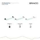 Prateleira Vidro Essence Aço Preto