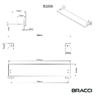 Prateleira Vidro Essence Cromada