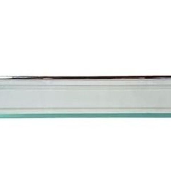 Prateleira Vidro Incolor Para Banheiro Com Suporte