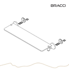 Prateleira Vidro St. Claire Cromado